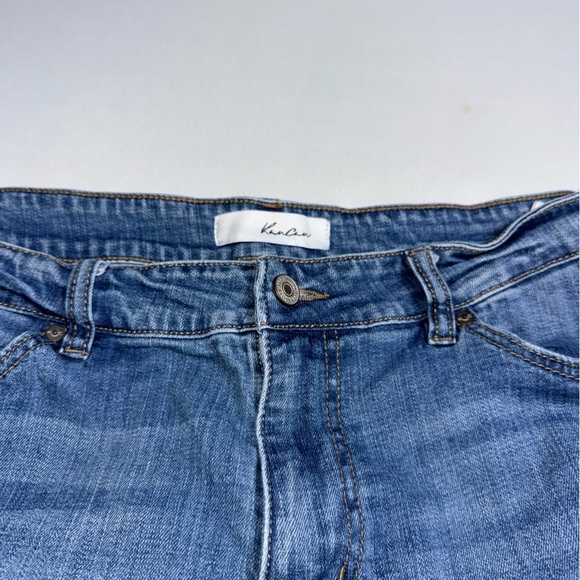 KanCan Ripped Distressed Fringed Blue Skinny Jeans XL - Picture 7 of 9